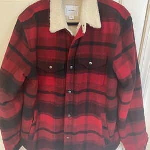 Plaid Sherpa jacket